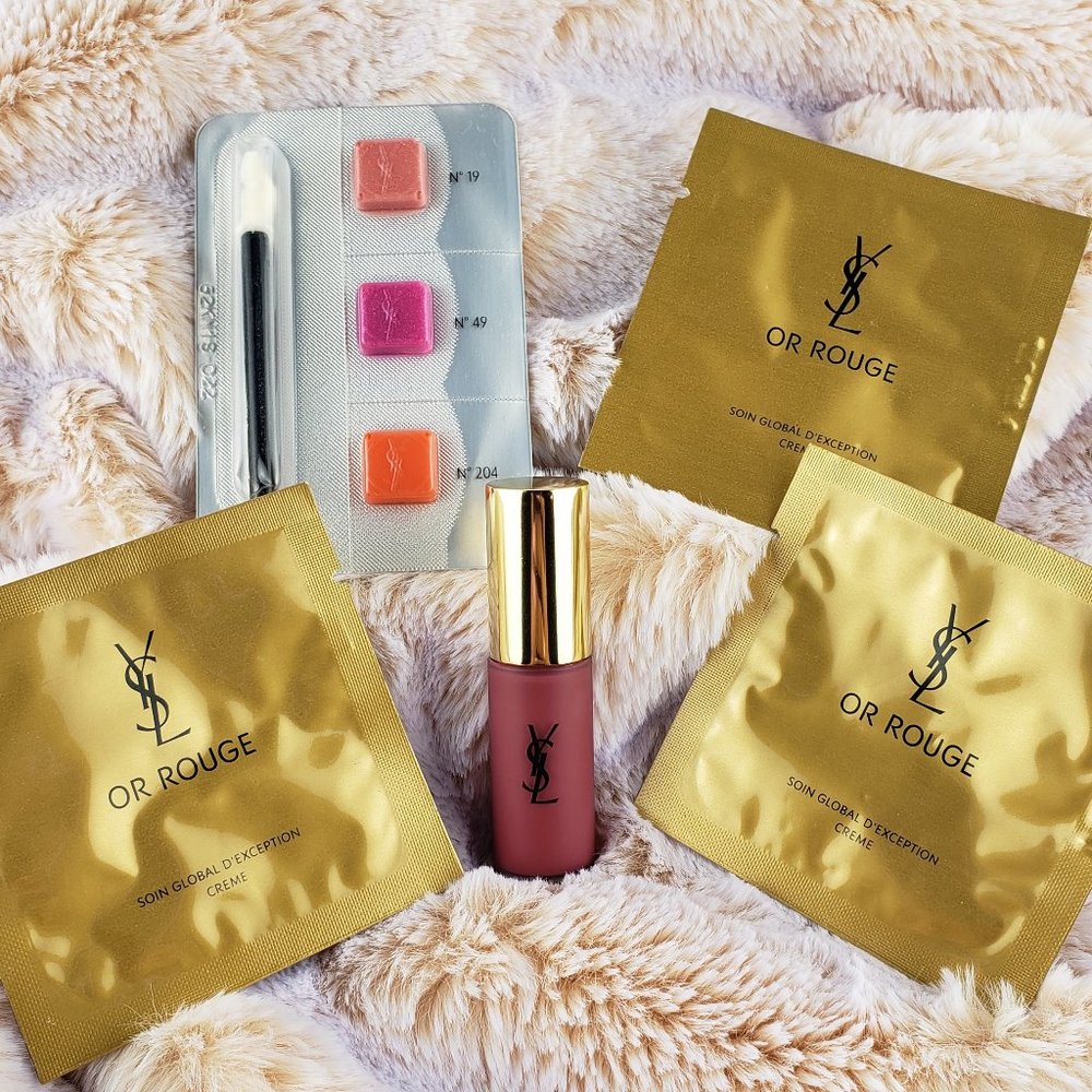 YSL 5 PC Or Rouge BUNDLE